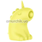 Кліторальний вібратор з пульсацією Univibe Sexy Unicorn, жовтий - Фото №1