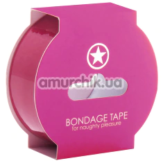 Бондажная лента Ouch! Bondage Tape 17.5 м, розовая - Фото №1