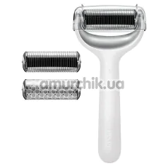 Массажер-роллер для лица и тела с микроиглами Geske MicroNeedle Face & Body Roller 8 in 1, белый - Фото №1