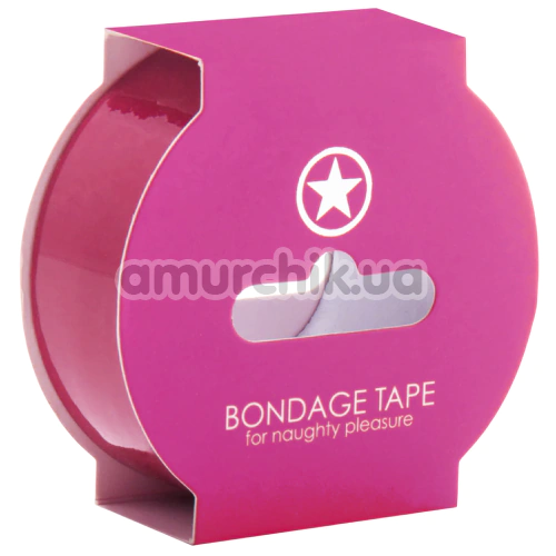 Бондажная лента Ouch! Bondage Tape 17.5 м, розовая