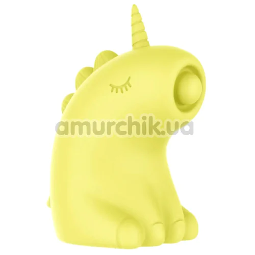 Кліторальний вібратор з пульсацією Univibe Sexy Unicorn, жовтий - Фото №1