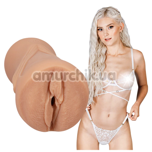 Штучна вагіна Signature Strokers Eva Elfie Pocket Pussy, тілесна