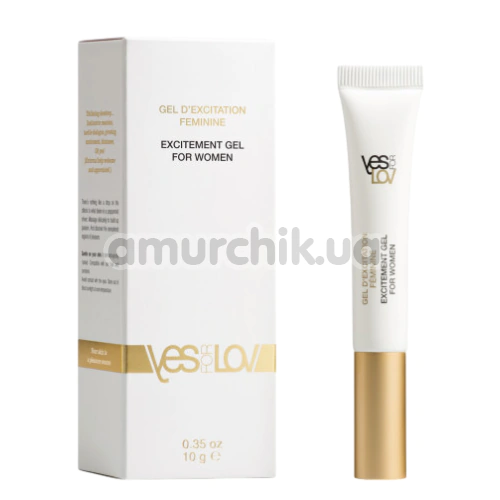 Гель с возбуждающим эффектом YESforLOV Excitement Gel For Women, 10 мл - Фото №1