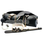 Бондажный набор Guilty Pleasure Allure Pearl Pleasure Set, черно-золотой - Фото №1