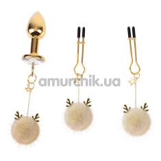 Набір секс-іграшок Senuelo Fetish Fantasy Cutie Lure Kit, золотий - Фото №1
