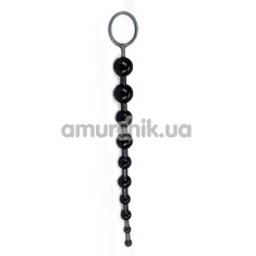 Анальний ланцюжок Oriental Jelly Butt Beads чорна - Фото №1