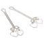 Затискачі для сосків Senuelo Fetish Fantasy Heart Nipple Clamps, срібні - Фото №3