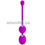 Вагинальные шарики с вибрацией Pretty Love Werner, фиолетовые - Фото №1