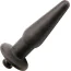 Анальная пробка с вибрацией Trinity Vibes Vibrating Silicone Butt Plug S, черная - Фото №2