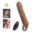 Насадка на пеніс з вібрацією Pretty Love Penis Sleeve Rafael, коричнева - Фото №10