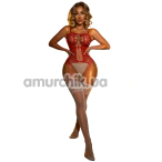 Комбинезон Star Night Gala Net Bodystocking, красно-белый - Фото №1