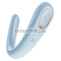 Вібратор Satisfyer Double Classic, блакитний - Фото №1