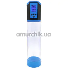 Вакуумна помпа Men Powerup Passion Pump Premium Rechargeable Automatic LCD, блакитна - Фото №1