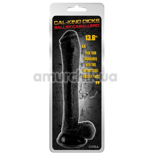 Фалоімітатор Cal-King Dicks Ballsy Caballero, чорний