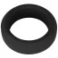 Эрекционное кольцо Black Velvets Cock Ring 3.2 см, чёрное - Фото №1