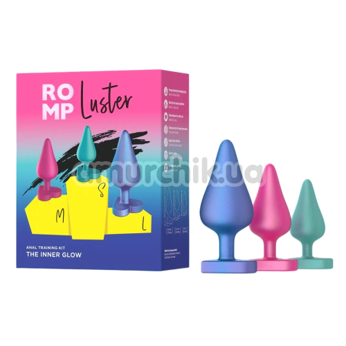 Набор анальных пробок Romp Luster, разноцветный