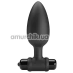 Анальная пробка с вибрацией MR Play Vibrating Anal Plug, черная - Фото №1