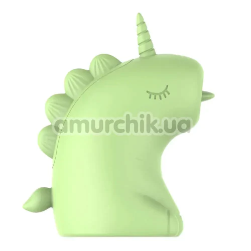 Симулятор орального сексу для жінок з вібрацією Univibe Sexy Unicorn, салатовий