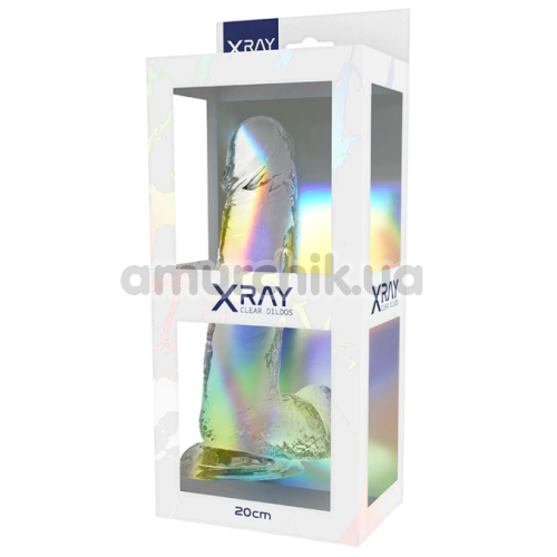 Фаллоимитатор XRAY 20 см, прозрачный