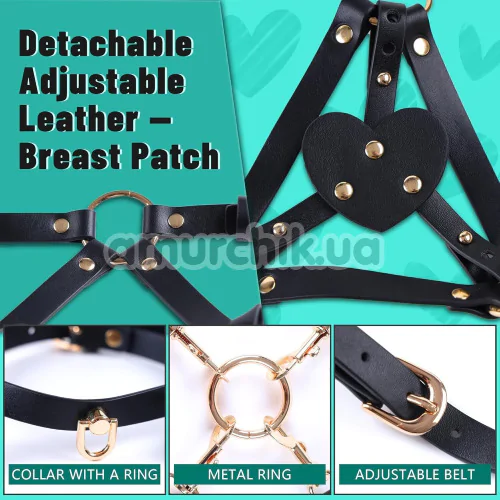 Бондажный набор Lockink Yeahwow Forced Nadu Pose Correction Set, черный