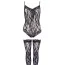 Комплект Body With Stockings 2641704 черный: боди + чулки - Фото №6
