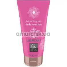 Оральный лубрикант Shiatsu Love Lubricant Body Sensation Edible Raspberry - малина, 75 мл - Фото №1