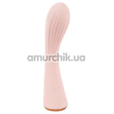 Вибратор для точки G Super Soft Double Layer Silicone G-Spot Vibrator, розовый - Фото №1