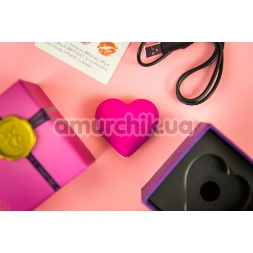 Клиторальный вибратор Rianne S Heart Vibe, розовый
