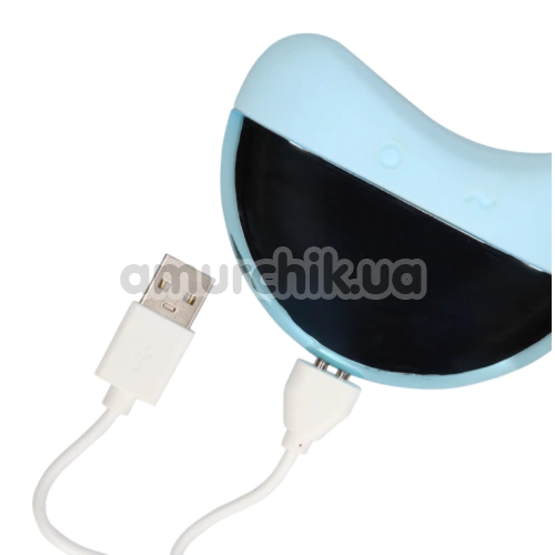 Кліторальний вібратор з пульсацією Loveline Pulse Wave Clitoris Vibrator, блакитний