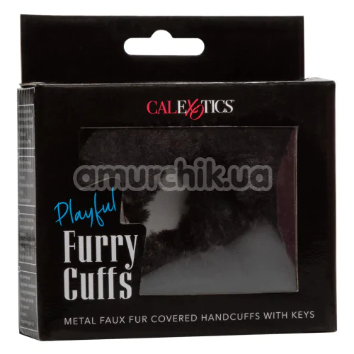 Наручники Playful Furry Cuffs, чорні