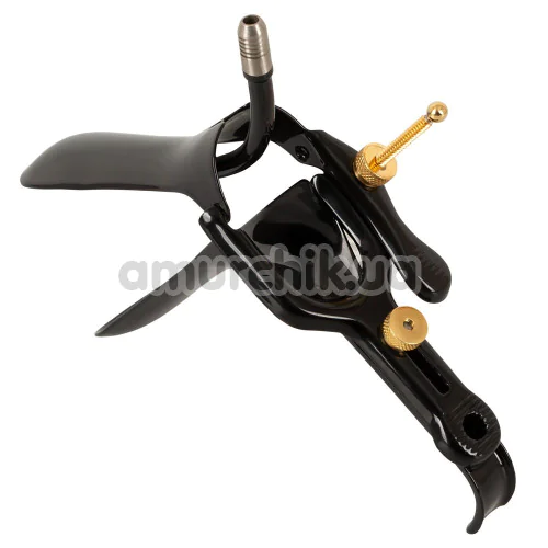 Вагинальный расширитель Fetish Collection Speculum With Air & Liquid Tube, черный