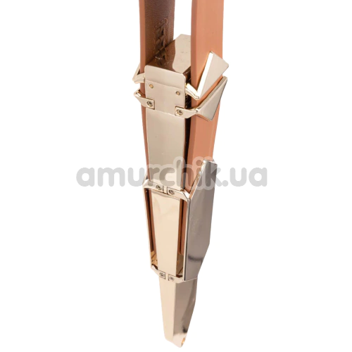 Шлепалка Lockink Adjustable Slapper For Impact Play, коричневая