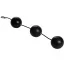 Вагинальные шарики Master Series XXL Triple Silicone Beads, черные - Фото №1