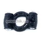 Виброкольцо для члена Boss Series Ring Double, черное - Фото №1