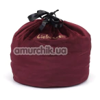 Чехол для хранения секс-игрушек Liebe Seele Wine Red Storage Bag Cylindrical, бордовый - Фото №1