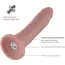 Вибратор-насадка Hismith Slight Curved Vibrating Silicone Dildo, телесный - Фото №4