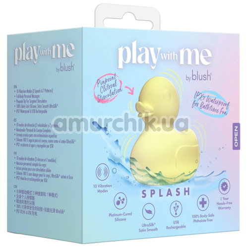 Кліторальний вібратор Play With Me Splash, жовтий