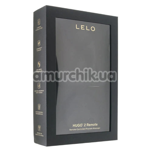 Вибростимулятор простаты для мужчин Lelo Hugo 2 Remote (Лело Хьюго 2 Ремоут), черный