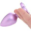 Анальна пробка з фіолетовим кристалом Jewel Small Amethyst Heart Plug, фіолетова - Фото №7