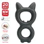 Эрекционное кольцо Crazy Bull Super Soft Silicone Toran, черное - Фото №3
