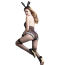 Костюм зайчика JSY Sexy Lingerie 2261, черный: боди + ушки + перчатки + чулки - Фото №2