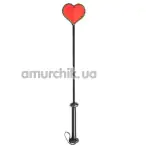 Стек у вигляді сердечка DS Fetish Crop Heart, червоний - Фото №1