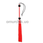 Флоггер DS Fetish Flogger Silicone Temperary М, красный - Фото №1
