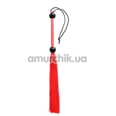 Флогер DS Fetish Flogger Silicone Temperary М, червоний - Фото №1