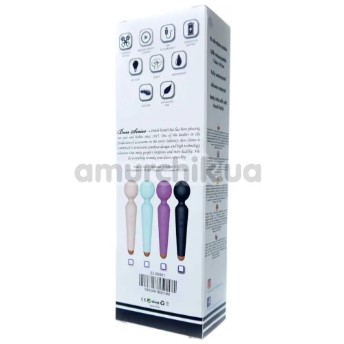 Універсальний вібромасажер Boss Series Rechargeable Power Wand, рожевий