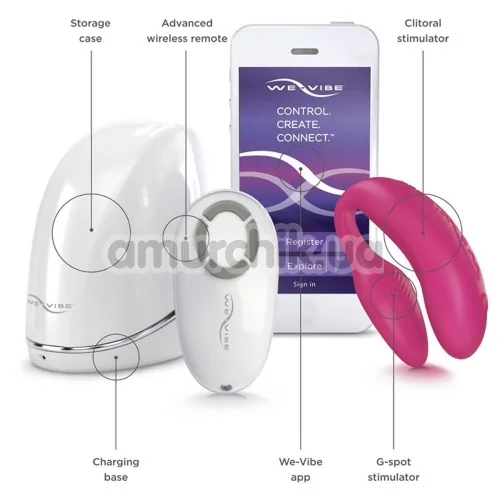 Вибратор We-Vibe 4 Plus Pink (ви вайб 4 плюс розовый)