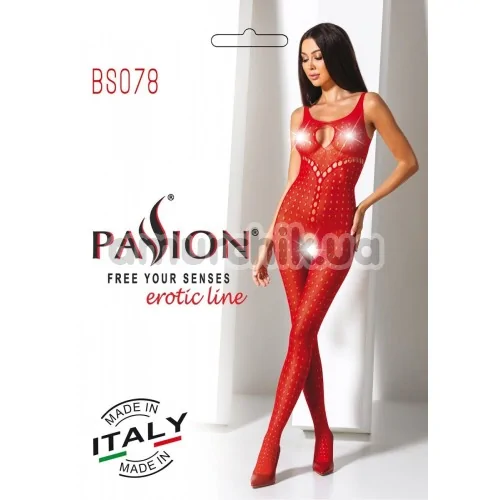 Комбинезон Passion Free Your Senses BS078, красный