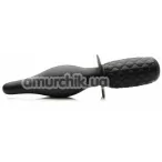 Анальная пробка с вибрацией Ass Thumpers The Plug 10x Silicone Vibrating Thruster волнистая, черная - Фото №1