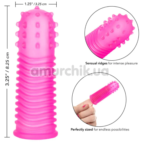 Набор насадок на палец Intimate Play Finger Tingler, розовый