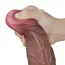 Фалоімітатор Dual-Layered Silicone Nature Cock LV411054, коричневий - Фото №8